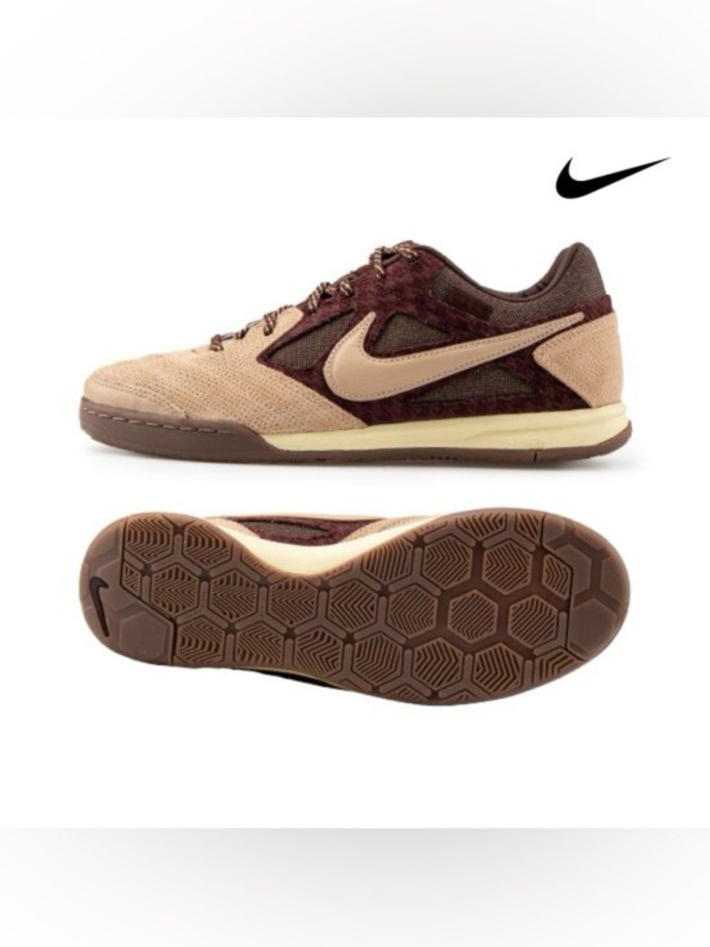 Nike Gato Comfortable Soccer Shoes Men's Brown IB6650-200 Men's